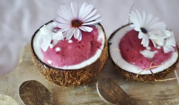 Παγωτό nicecream με μούρα και κολοκύθι χωρίς ζάχαρη