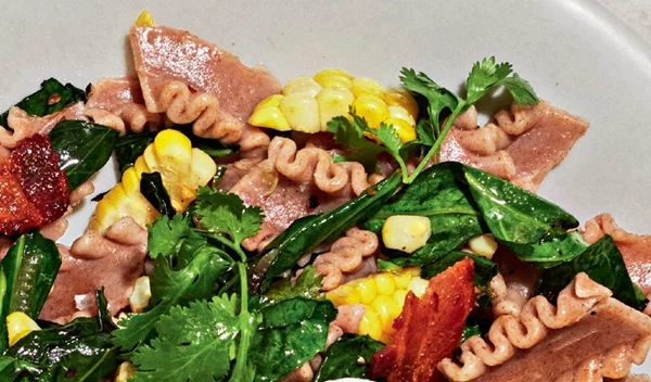 Ζυμαρικά από δίκοκκο σιτάρι με καλαμπόκι, σέσκουλα και αυγό