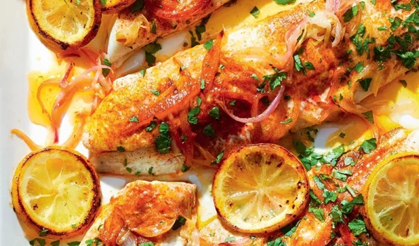 Συνταγή για γλώσσα με πάπρικα, λεμόνι και sherry