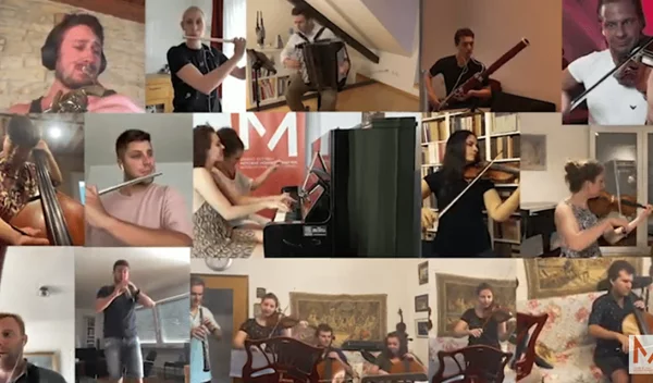 Ο Ελληνικός Εθνικός Ύμνος από τους παγκόσμιας ακτινοβολίας σολίστες  του Διεθνούς Φεστιβάλ Μουσικής Μολύβου