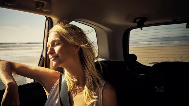 car and sun