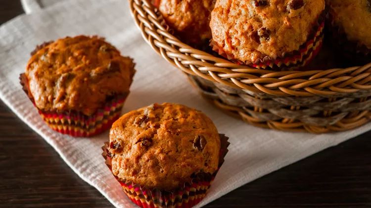 muffins με σταφίδες