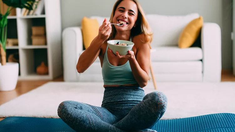 happy and eat