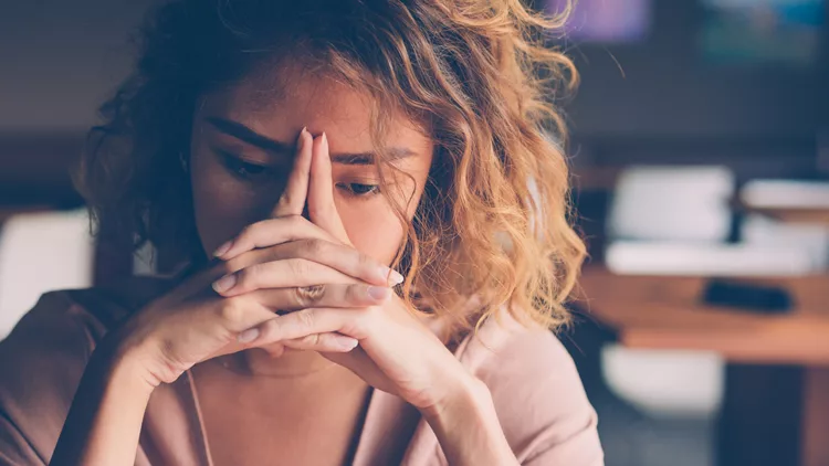 woman stressed