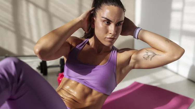abs woman