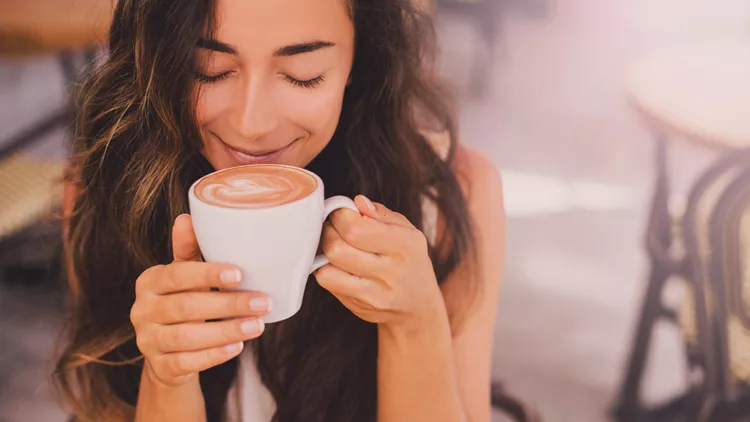 woman coffee