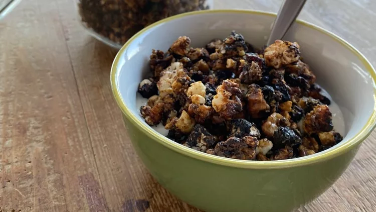 granola με ρυζογκοφρέτες
