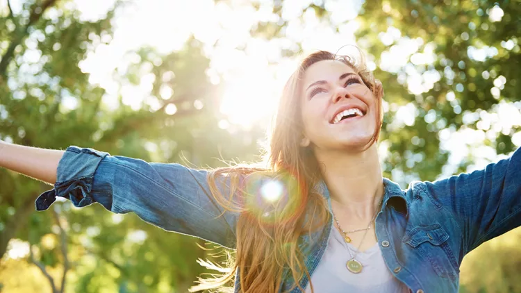 γυναίκα με υγιή ζώνη Goldilocks