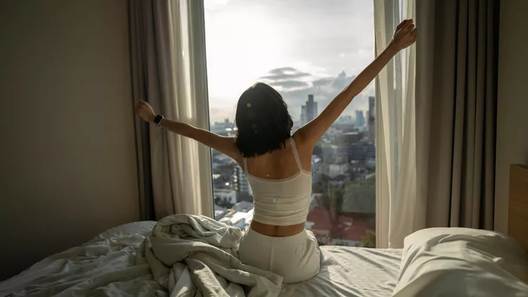 wake up in the morning