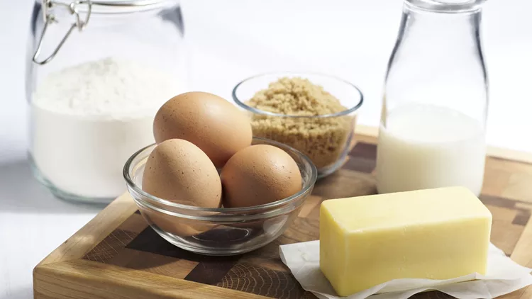 butter and eggs
