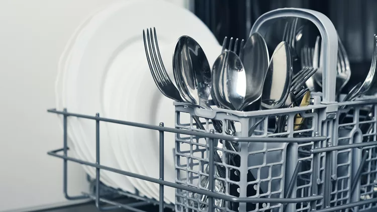 cutlery in the dishwasher