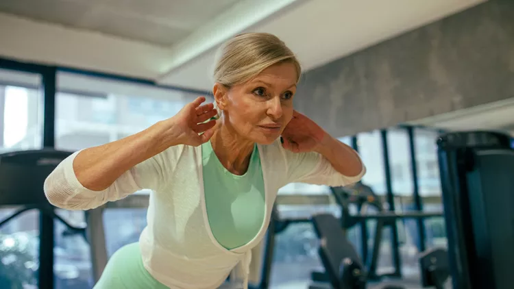 woman exercising