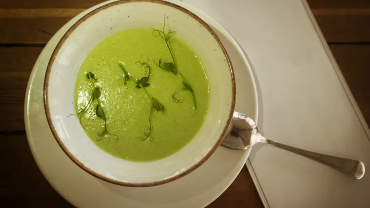 veloute soup with broccoli