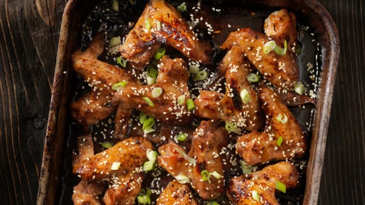 baked-teriyaki-whole-chicken-wings-picture-id693454194