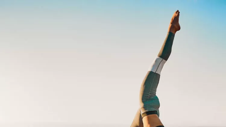 fit woman summer yoga pilates fitness
