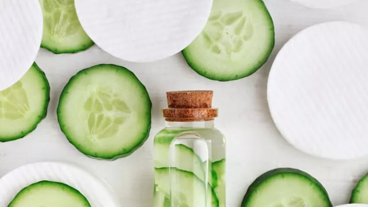fresh-homemade-cucumber-facial-toner-in-bottle-picture-id645045608