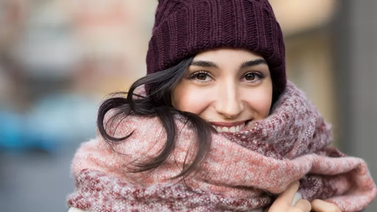 Winter woman outdoor