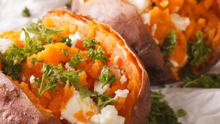 healthy-food-baked-sweet-potato-stuffed-with-cheese-and-parsley-picture-id959836474 (1)