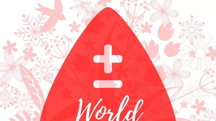 world-diabetes-day-blood-drop-and-floral-background-vector-id619504184
