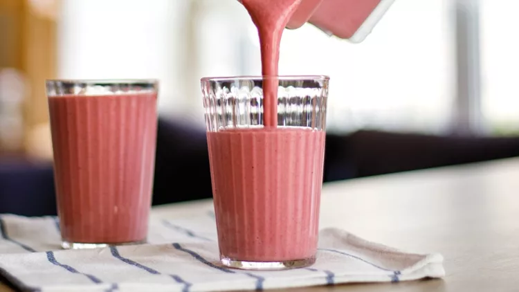 Ροζ smoothie