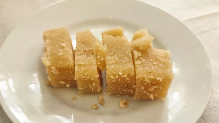 Σιμιγδαλένιος χαλβάς χωρίς ζάχαρη