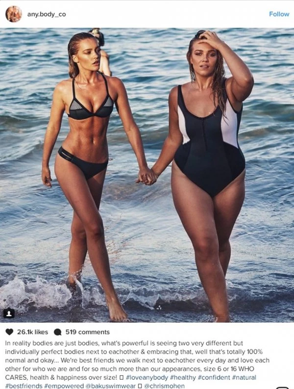 Δύο φίλες απαντούν στο body-shaming με έναν πρωτότυπο λογαριασμό στο Instagram - εικόνα 1