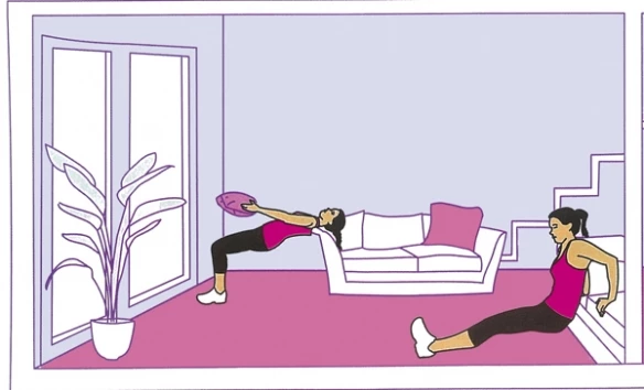 Πρόγραμμα ασκήσεων στο σπίτι: Γυμναζόμαστε χωρίς ειδικό εξοπλισμό - εικόνα 3